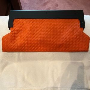 Vintage orange clutch